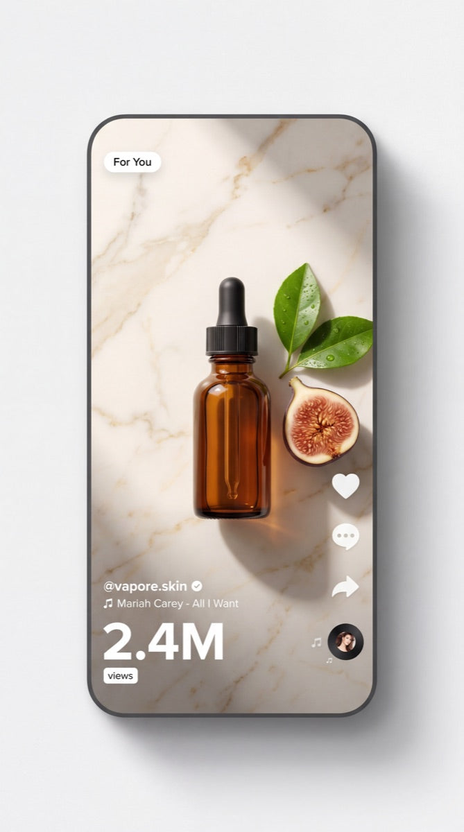 Capture TikTok marque cliente — 2.4M vues